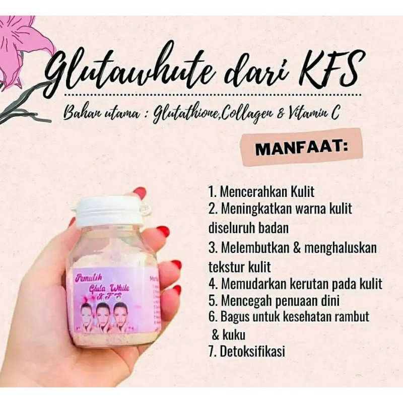 GLUTA WHITE KFS SUSU PEMUTIH KULIT MINUMAN COLAGEN