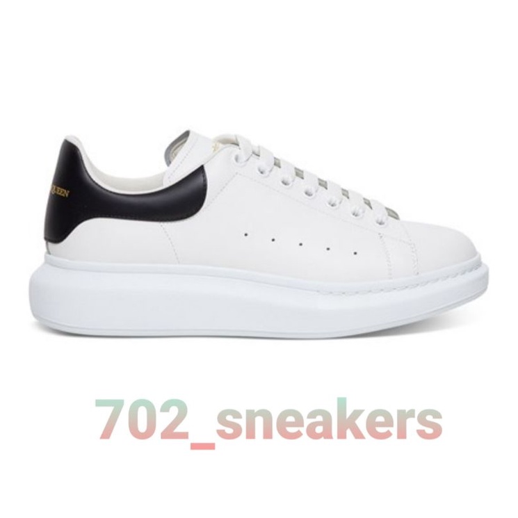 mcqueen sneakers black and white