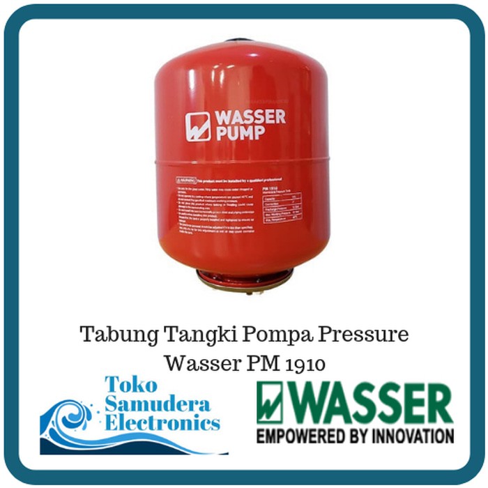 Tabung Tangki Pompa Air Pressure Wasser PM 1910 - WASSER PM1910 par