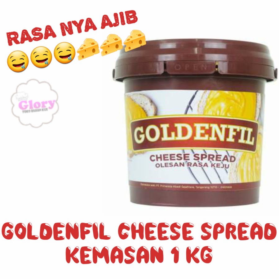 

goldenfil cheese spread 1kg/ selai keju/ selai roti bakar