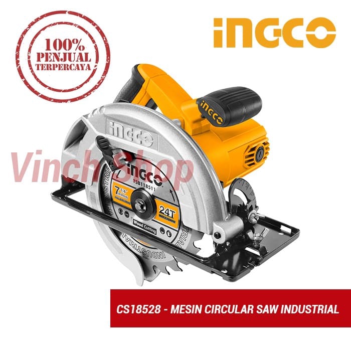 MESIN BELAH POTONG KAYU CIRCULAR SAW TABLE SAW 7 INCH INGCO CS18528