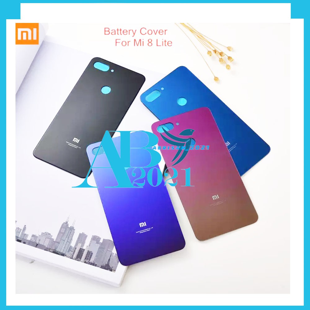 BACK DOOR XIAOMI MI 8 LITE TUTUP BELAKANG XIAOMI MI 8 LITE  BACKDOOR XIAOMI MI 8 LITE