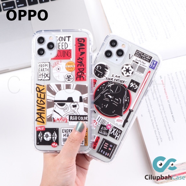 SOFT CASE OPPO F1S F5 F7 F9 F11 A37 A39 A71 A83 A1K A3S A52 RENO 4 4F 5 - STARWARS SHOCKPROOF