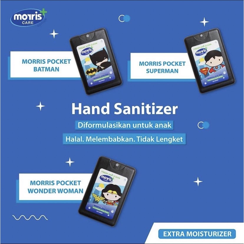 Hand Sanitizer Morris Care Pocket Anak Warner Bros Edition 18 ml