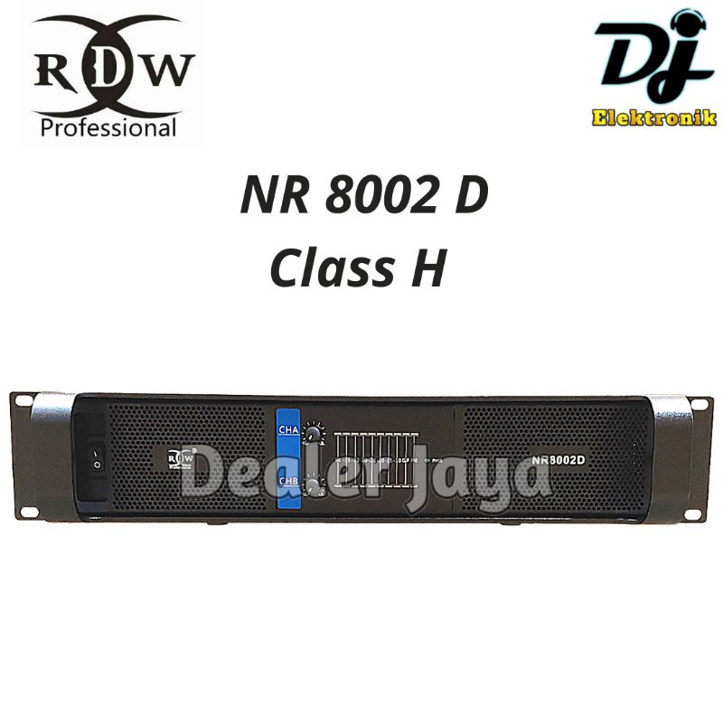 Power Amplifier RDW NR 8002 D / NR 8002D / NR8002D Class H - 2 channel