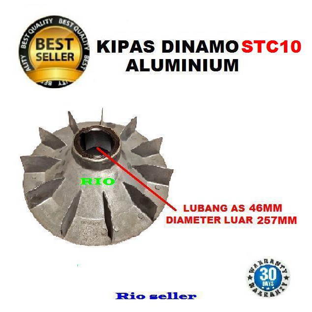 Dinamo/alternator STC10 Kipas aluminium
