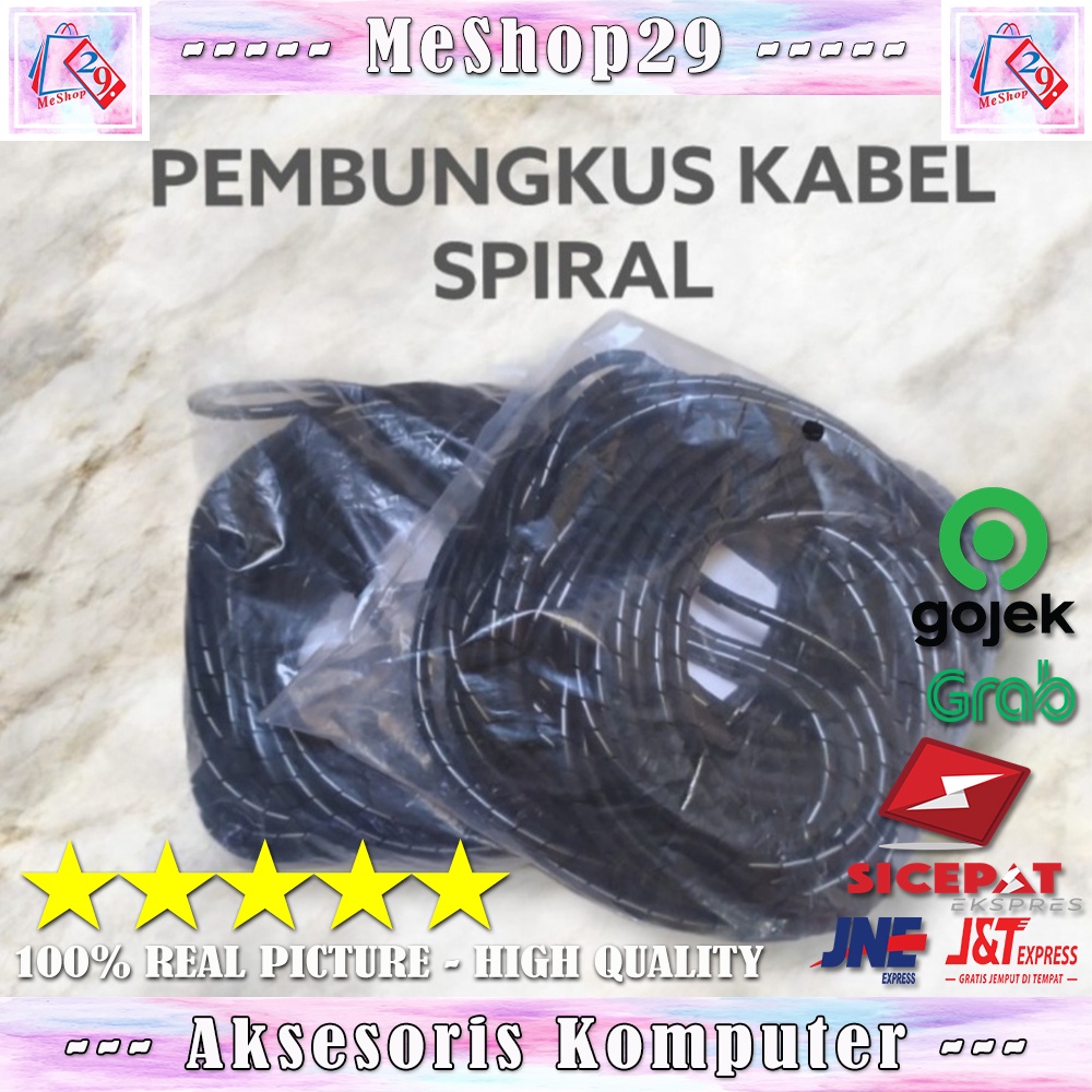 Pembungkus Kabel / Pelindung Kabel Spiral / Penggulung Kabel Spiral / Pengikat Kabel