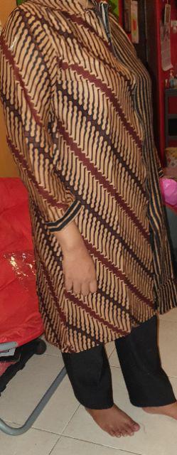 Bavc Batik Tunik Zipper Depan M L Xl Xxl