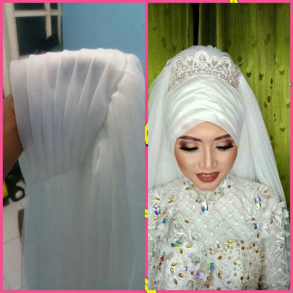 Hijab Instan Pengantin Turki / Kerudung Pengantin Turki