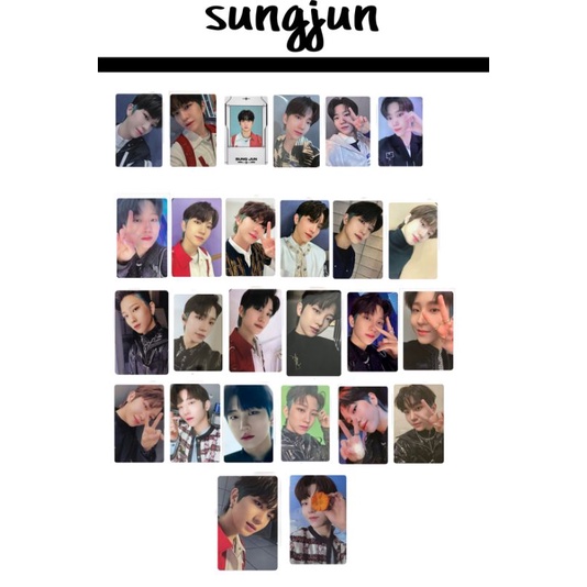 Jual photocard TNX sungjun photocard kpop PC idol Kpop photocard