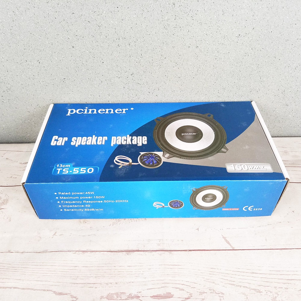 Pcinener Speaker Mobil HiFi 5 Inch 150W 2 PCS - TS-550 - Black