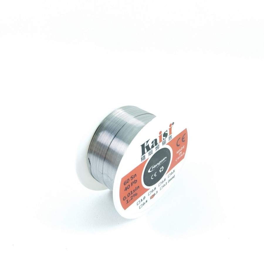 Timah Solder Kaisi 0.3mm 50 Gram Sn60 Pb40 0.3 mm Hengwe