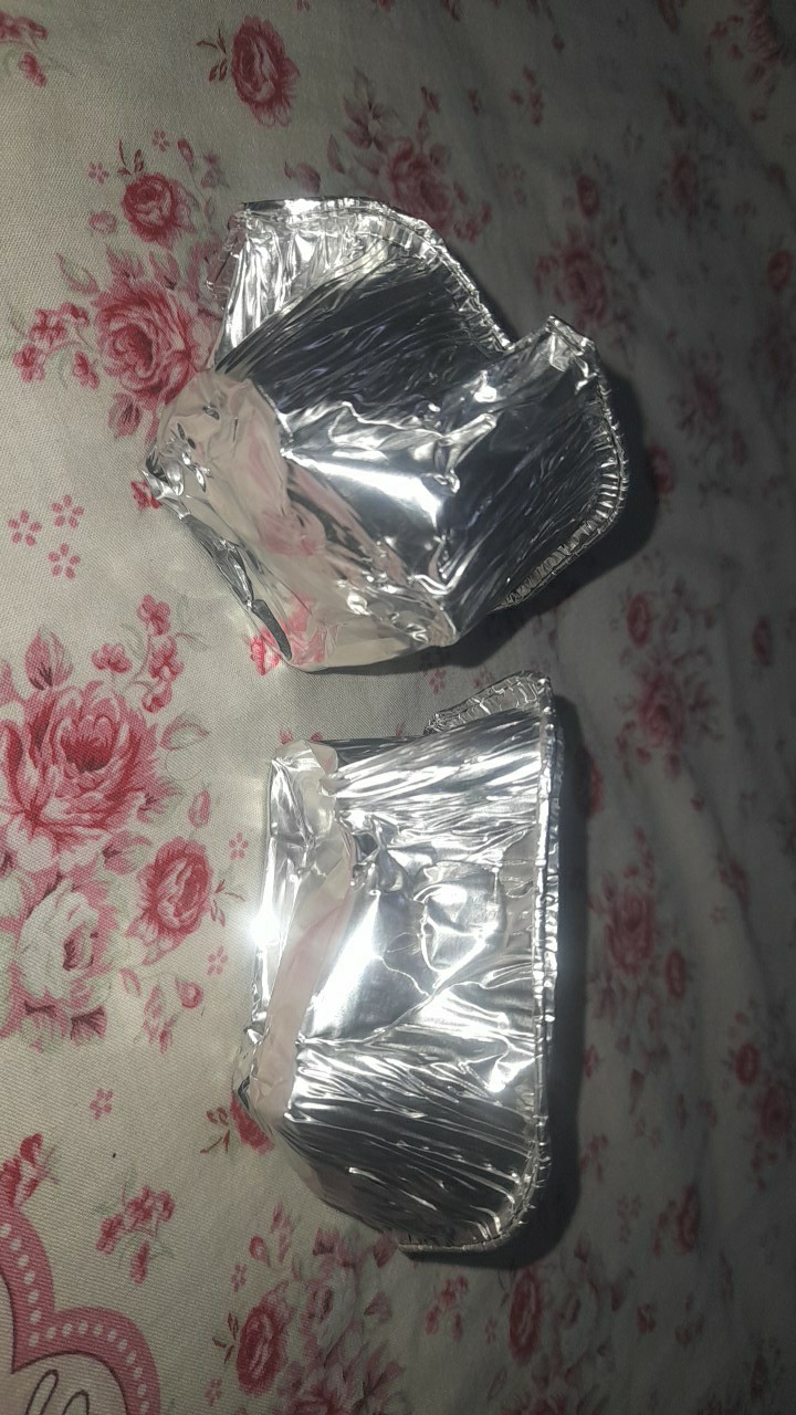 Cup Aluminium Foil - Cup Kotak - Wadah Pastel Tutup