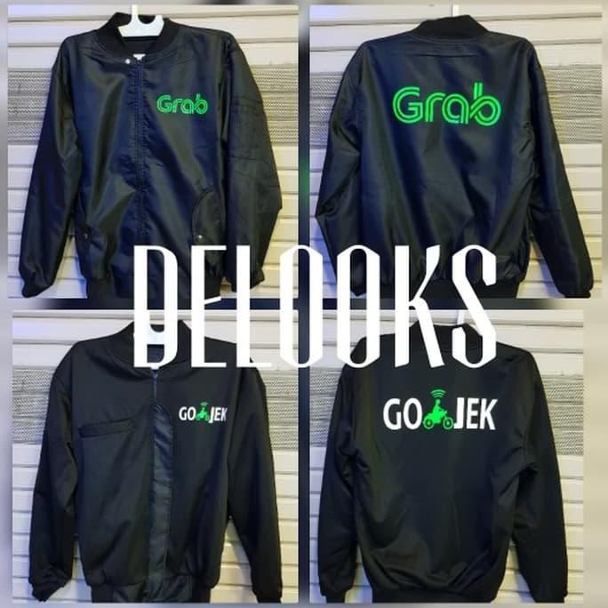 Jaket Bomber Bolak Balik Grab/ Gojek / Uber .Deevagrosir.Olshop