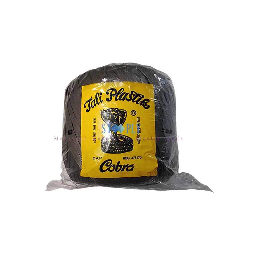 

COBRA - Tali Rafia Hitam 1 Kg / Rol