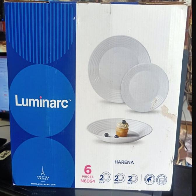 Gift Set Piring Makan Harena 6 Pcs Luminarc/Piring Set Luminarc/Piring