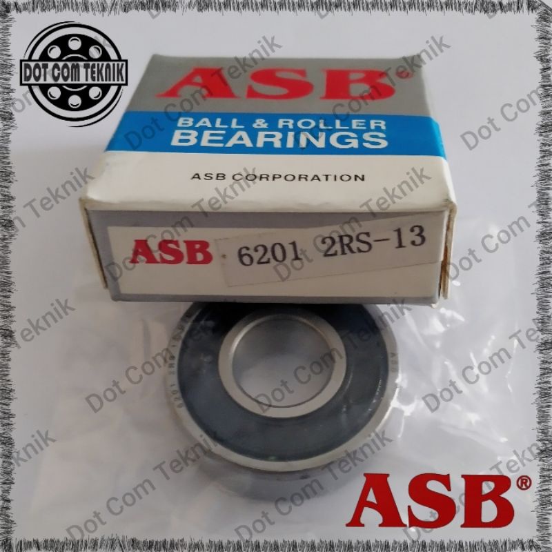 BEARING / LAHER 6201 2RS - 13MM ASB (13x32x10)