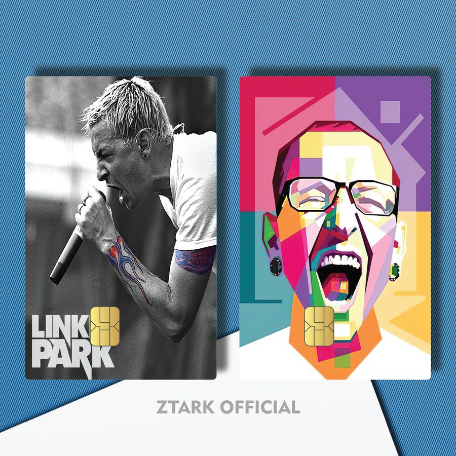 GARSKIN CARD POPULER BAND GAMBAR LINKIN PARK 13S6N/LBDEK/ COVER KARTU ATM BAND LINKIN PARK / STIKER 