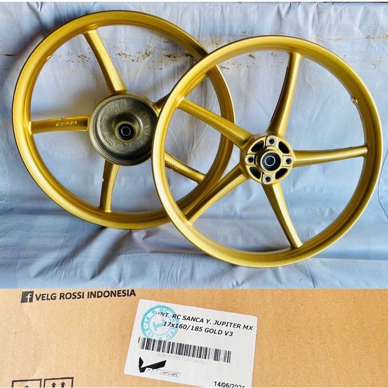 VELG ROSI SET DEPAN BELAKANG JUPITER GL MEGAPRO TIGER SATRIA FIZR RX KING Y125Z CB HEREX PELEK ROSSI