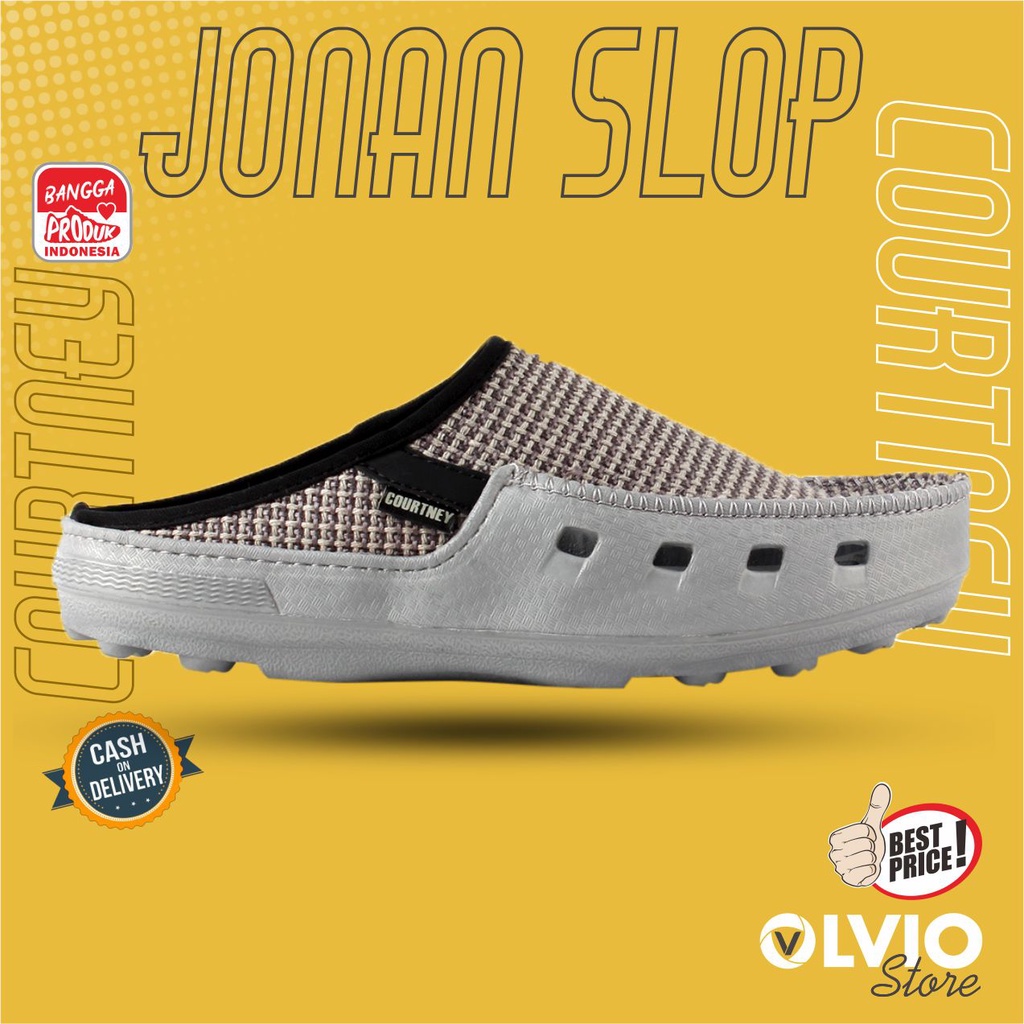 Courtney JONAN SLOP - Sepatu Slip On Phylon Casual Pria Dewasa  Courtney Original