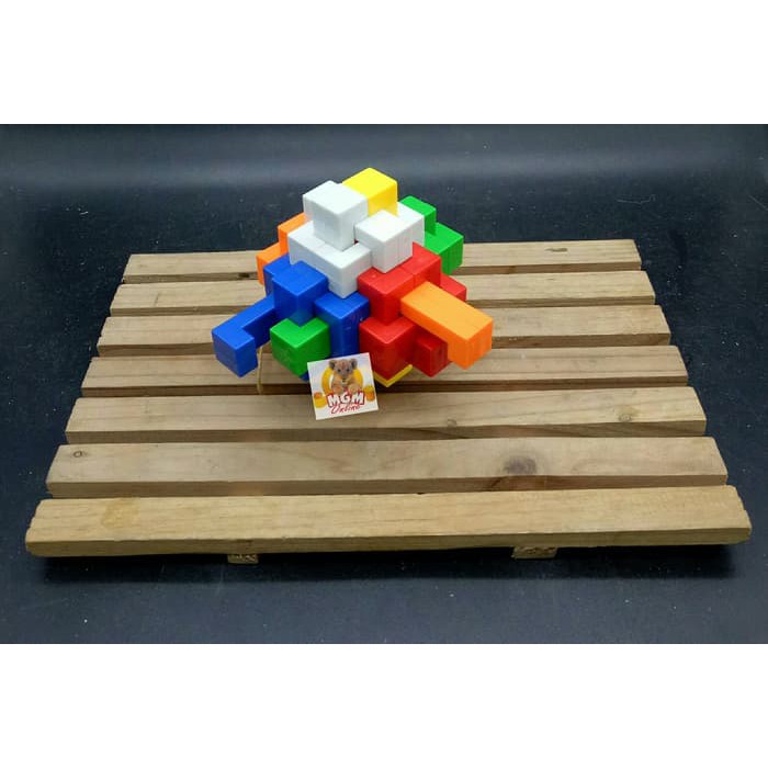 Puzzle 3D utk Asah Otak - Educational Game Puzzle Brain Puzzle 24pcs