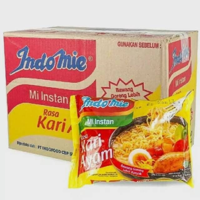 

Indomie Kari Ayam 72 Gr ( 1 Dus isi 40 Bungkus)