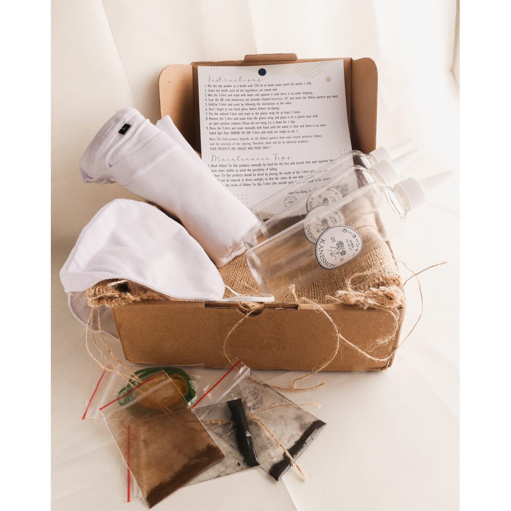 TIE DYE KIT SHIBORI (JAPANESE TIE DYE) 1 SET | TIE DYE KIT