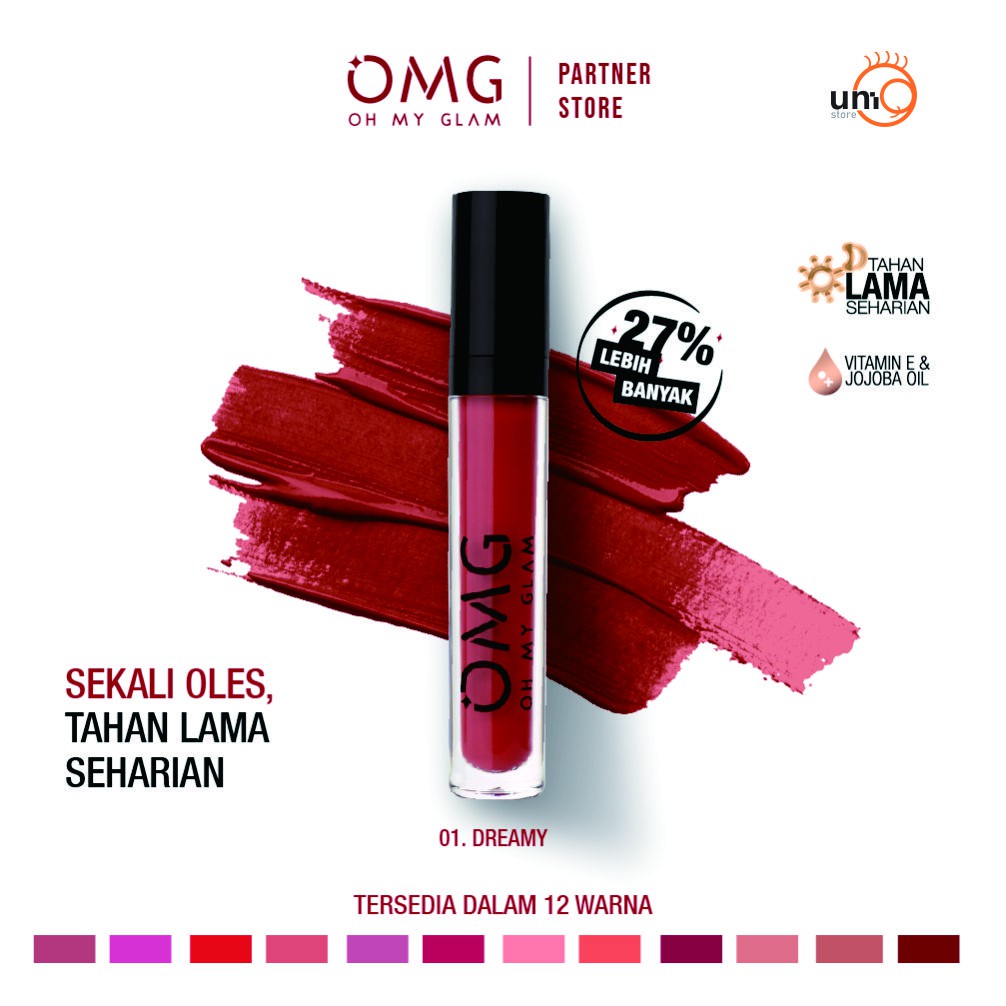 OMG OH MY GLAM Matte Kiss Lip Cream 01 Dreamy 3.5 g