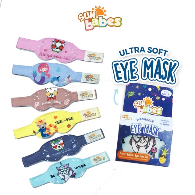 SUN BABES KACAMATA JEMUR SUN BABES ULTRA SOFT EYE MASK PENUTUP MATA BAYI