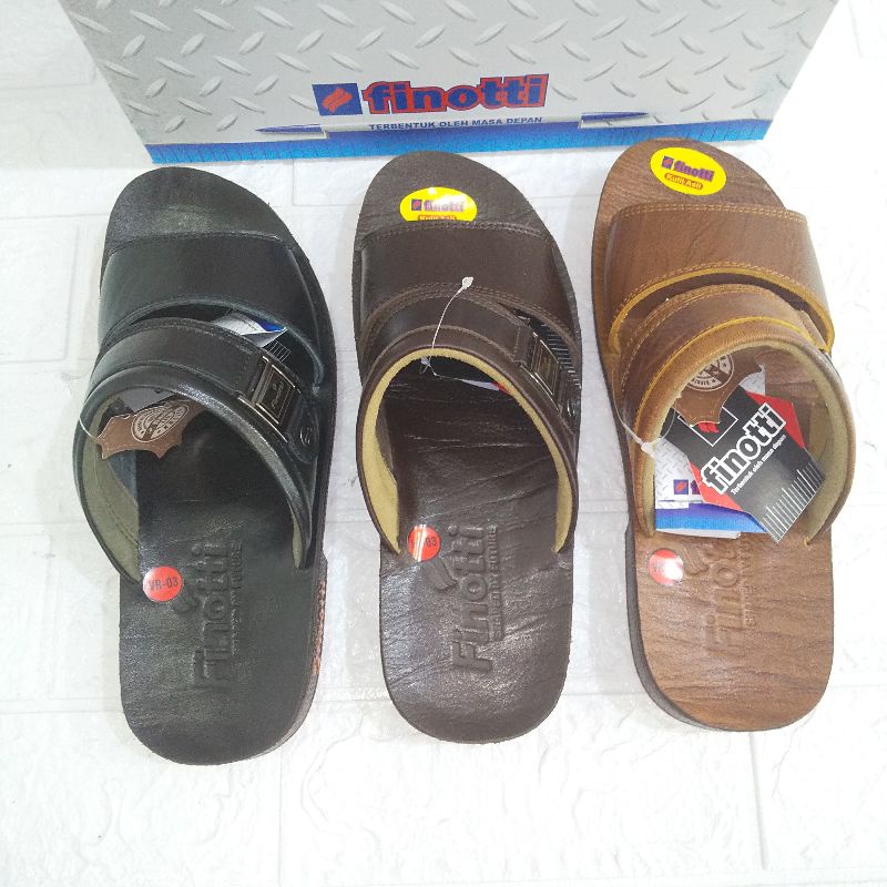 Sandal kulit finotti VR 03 size 38-42, sandal formal, sandal kulit