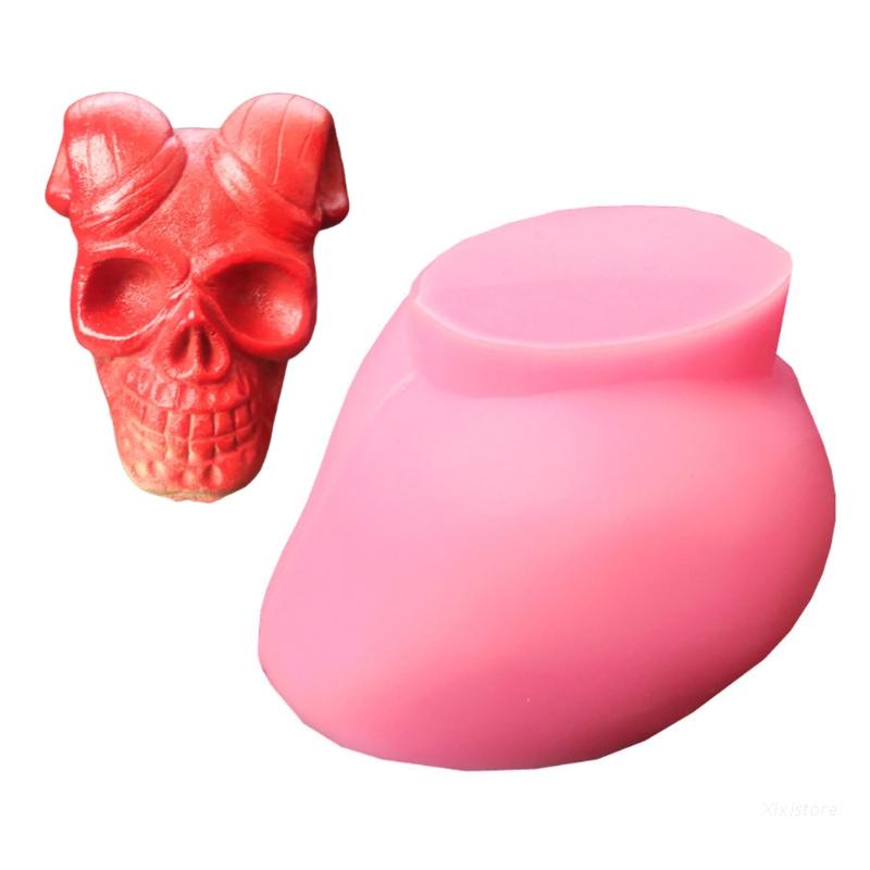 3D Antler Skull Shape Mold Epoxy Plaster Mold Making Soap Candle Jewelry 