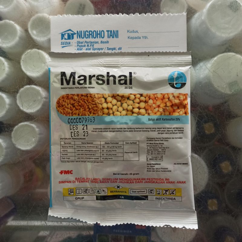 MARSHAL 25 DS INSEKTISIDA PERLAKUAN BENIH ISI 25 GRAM