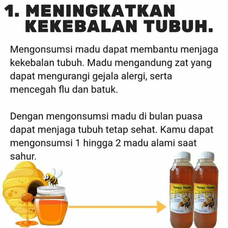 

Madu 100%/Honey/125ml/