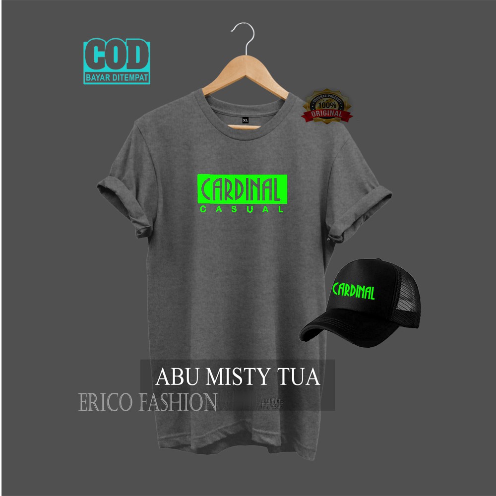 Baju Kaos Distro Cardinal Casual Blog Stabilo Lengan ...