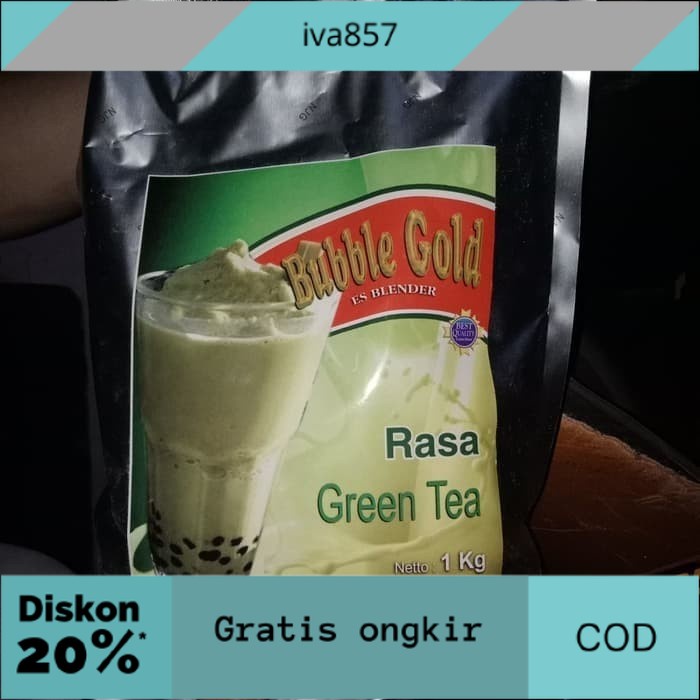 

PROMO BUBBLE GOLD TERMURAH GREEN TEA GRATIS ONGKIR