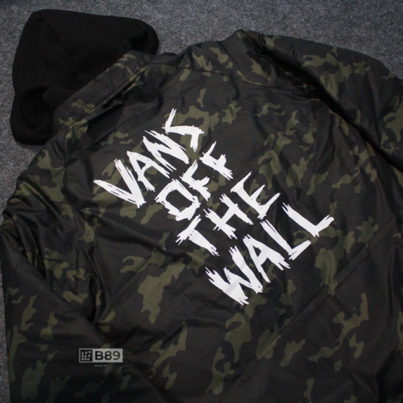 JAKET VANS SCRATCHED HOODED COACH JACKET ORIGINAL - CAMO