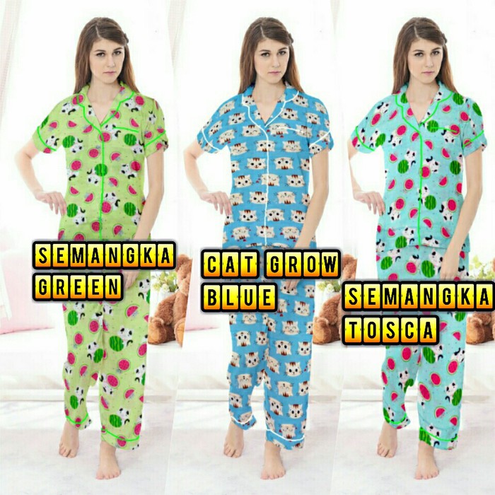 PIYAMA BAJU TIDUR DEWASA/ CELANA PANJANG BAJU TIDUR MURAH