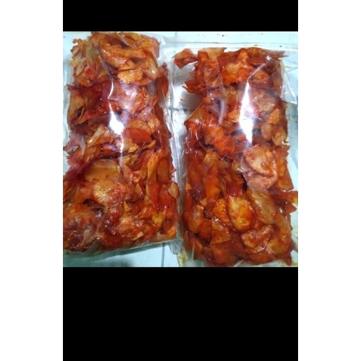 

Kripik singkong pedas basah 500 gram