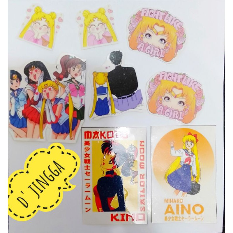 

sticker anime sailormoon ,,,8 pcs