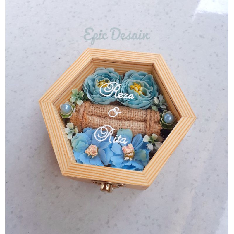 Kotak Cincin Kayu / tempat cincin rustic / kotak cincin Rustic / RING BOX/ KOTAK CINCIN/ BOX CINCIN