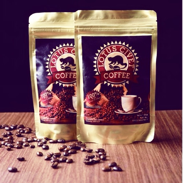 

100% original kopi luwak liar Arabica Gayo Civet Lotus Coffee kopi luwak liar asli