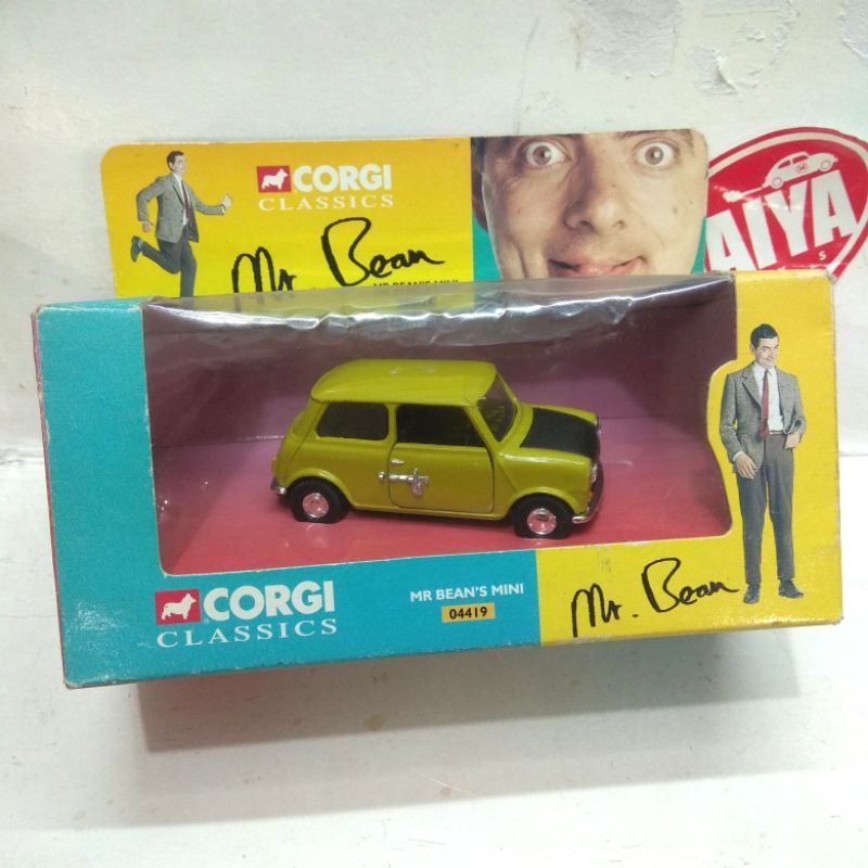 CORGI CLASSICS 04419 MR BEANS BEAN MINI MORRIS AUSTIN COOPER SKALA 36 HIJAU bukan matchbox
