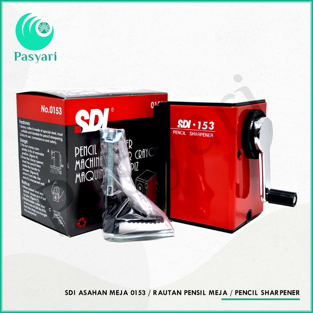 

Sdi Asahan Meja 0153 Rautan Pensil Meja Pencil Sharpener