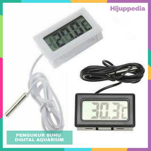 Alat Pengukur Suhu ruangan Digital Termometer thr Air Ikan Aquarium Aquascape Outdoor Termometer Suhu Ruangan waterproof Thermometer Digital Mini Kolam Tubuh Kulkas