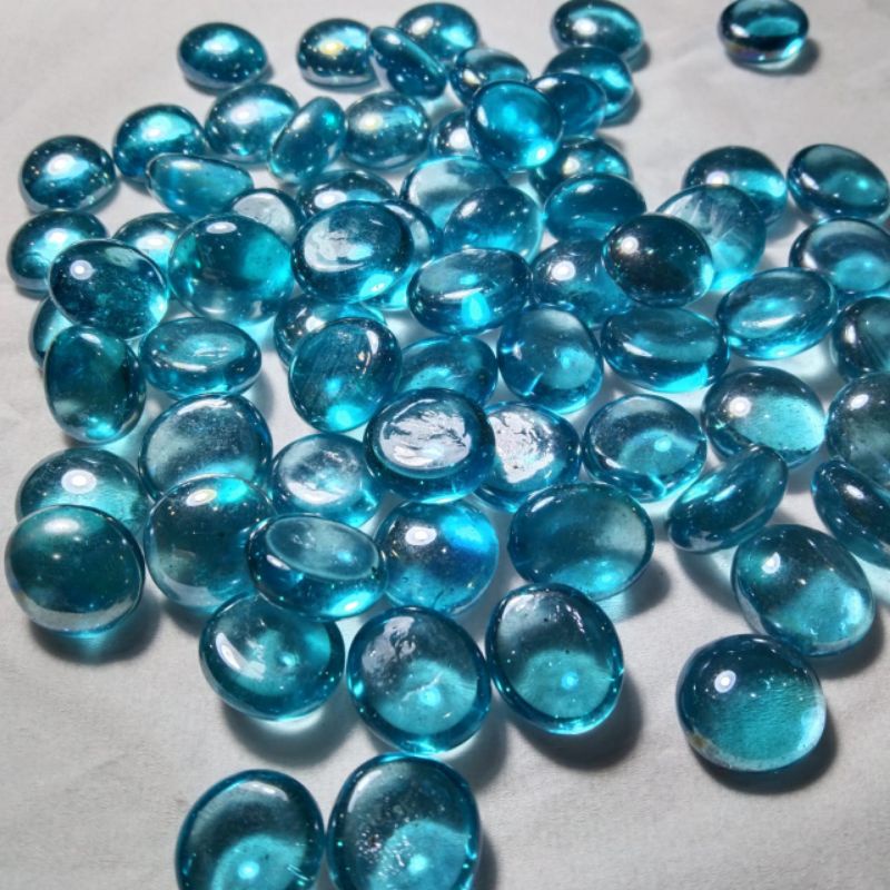 Cincin batu permata blue topas bulat