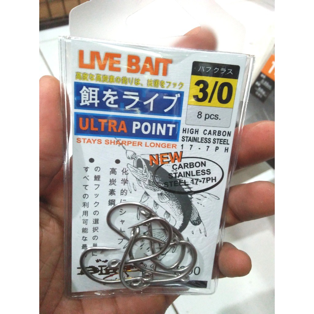 KAIL BLOOD LIVE BAI ULTRA POINT SIZE 3.0 KAIL BESAR KAIL 3/0