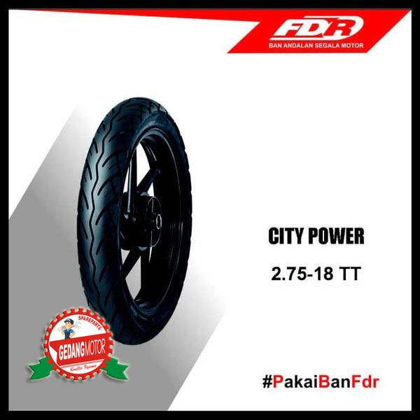 BAN LUAR FEDERAL FDR 275-18 80/90-18 TT RING 18 CITY POWER