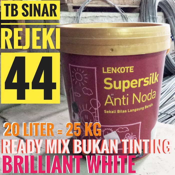 Lenkote SUPERSILK  Anti Noda Brilliant White PUTIH 20 Liter 