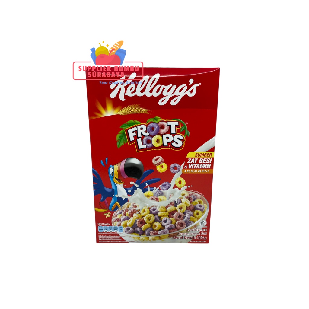 Kelloggs Froot Loops Cereal Sereal Ring Buah