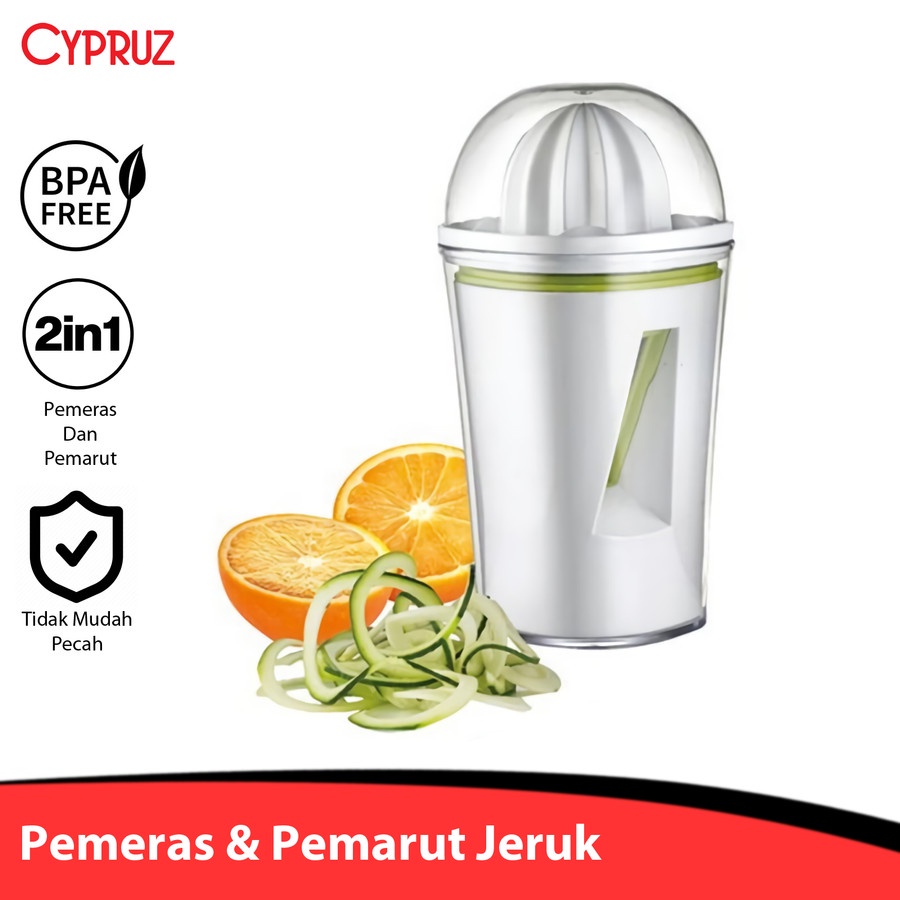 CYPRUZ Perasan Jeruk &amp; Pemarut 2in1 CS 0100